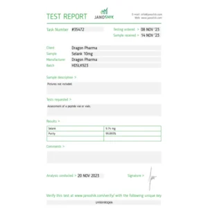 Selank 10mg – Dragon Pharma - Image 2